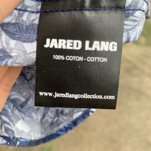 Jared Lang, size Medium, palm leaves, button down - Picture 6 of 6